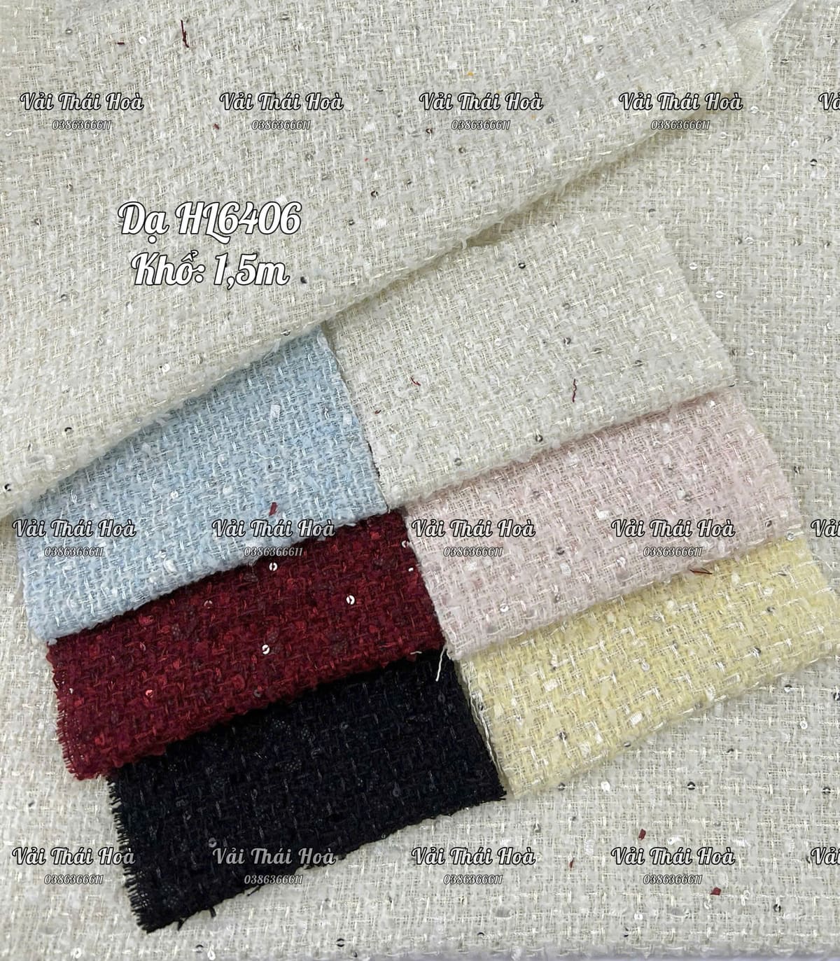 Dạ tweed HL6406