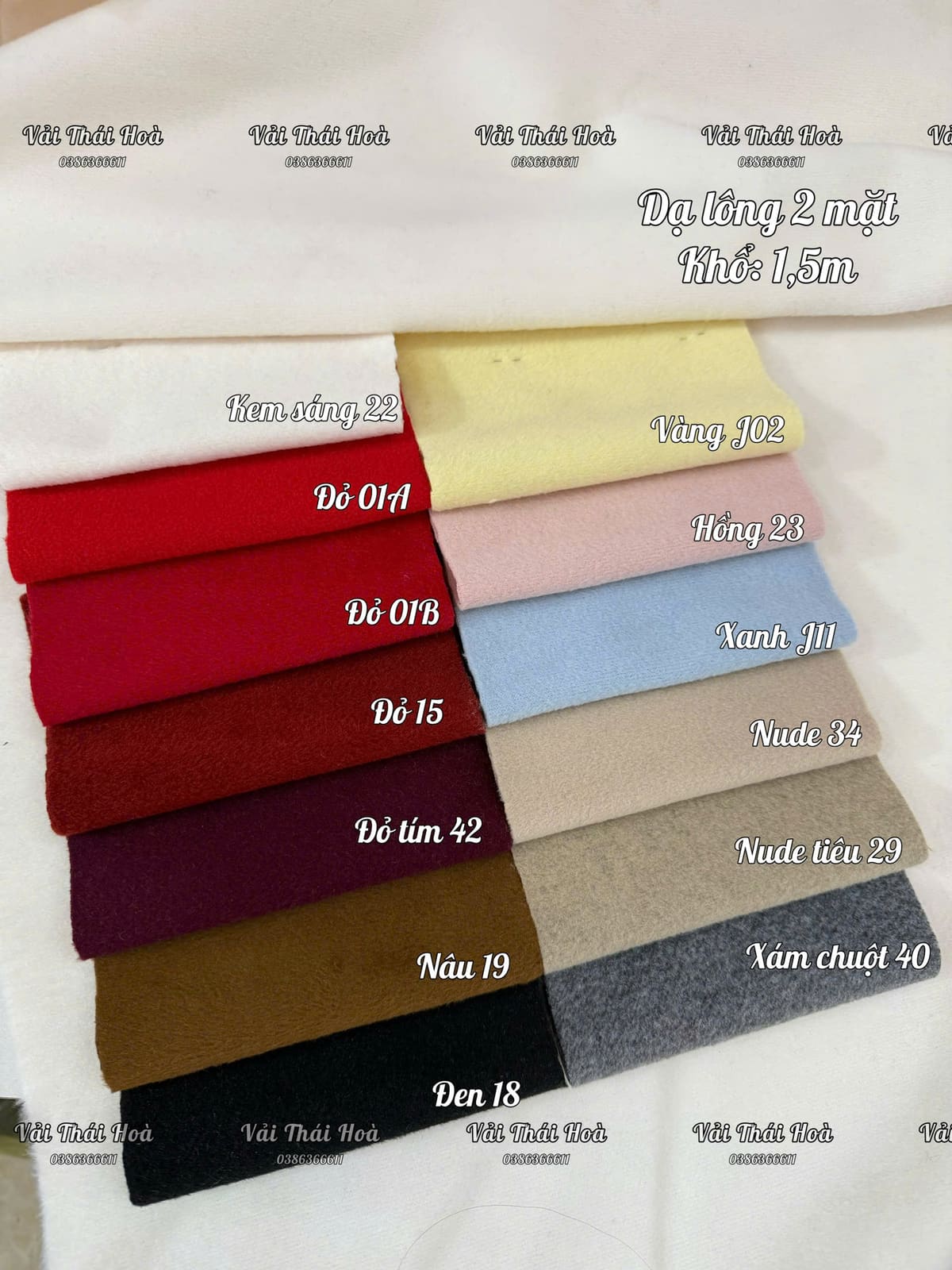 Dạ Lông 2 Mặt