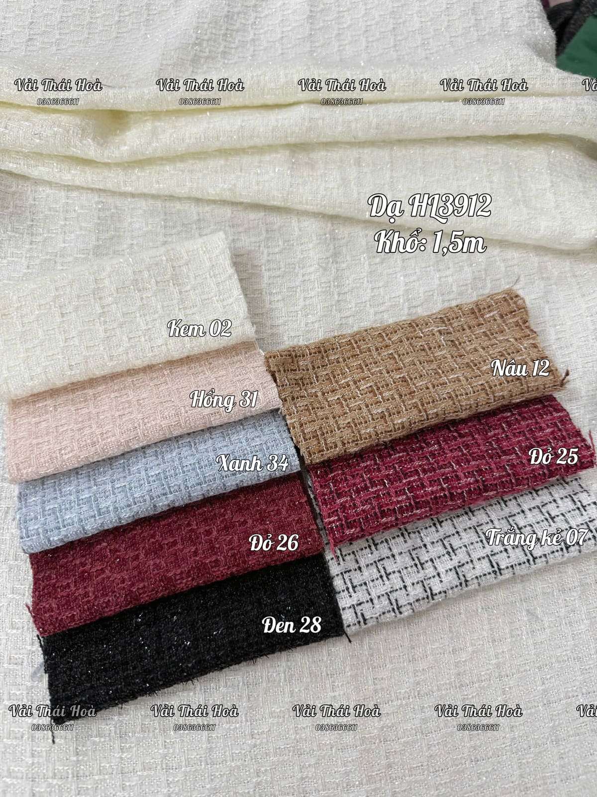 Dạ tweed HL3912