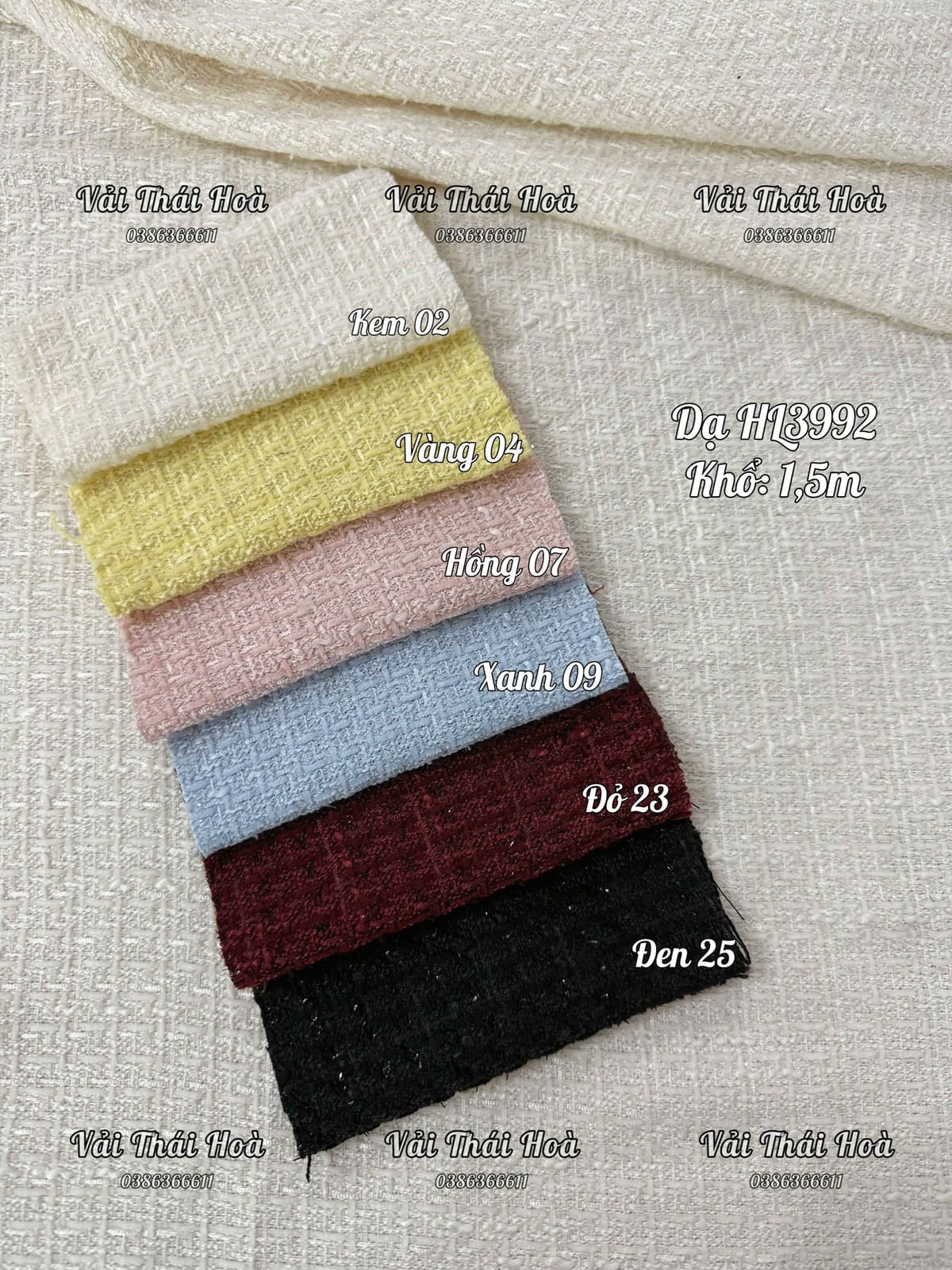 Dạ tweed HL3992