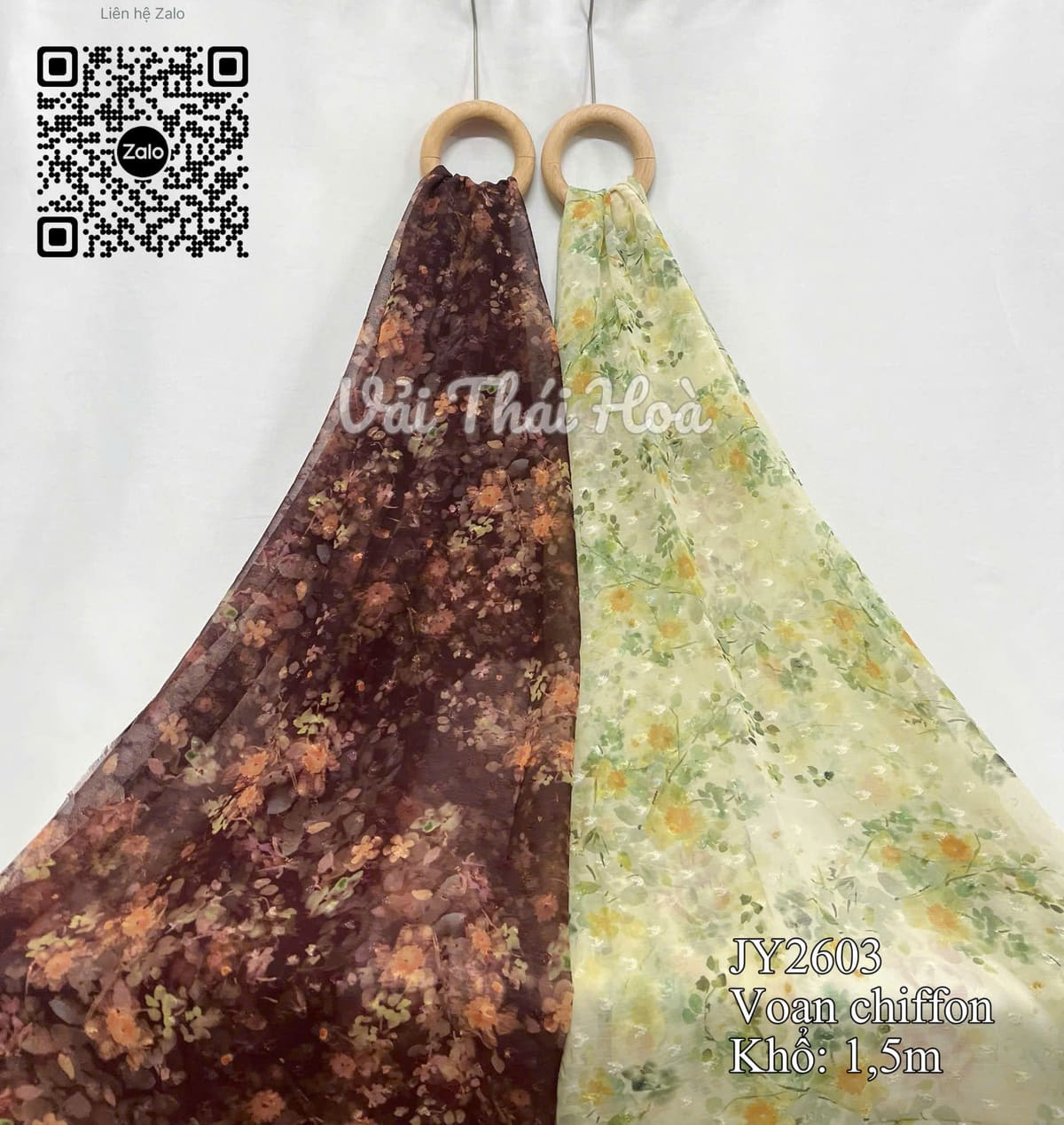 Vải von chiffon JY2603