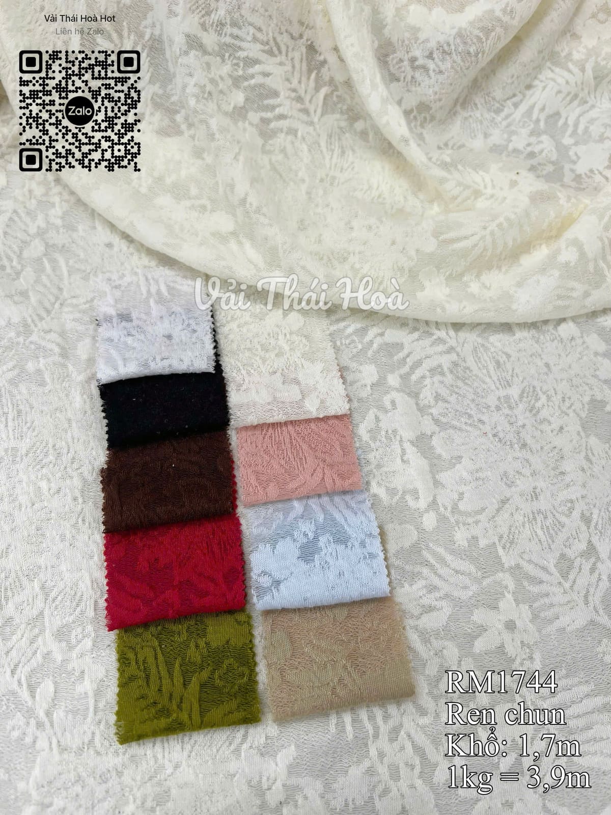 Vải ren chun RM1744
