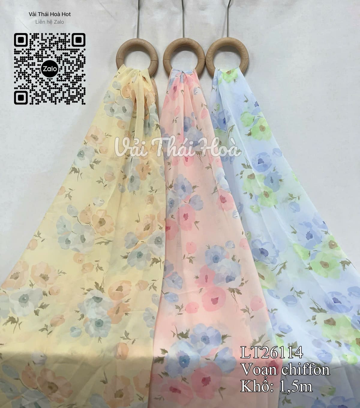 Vải von chiffon LT26114