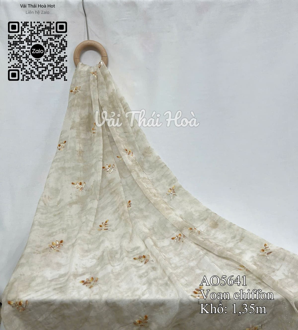 Vải von chiffon AO5641