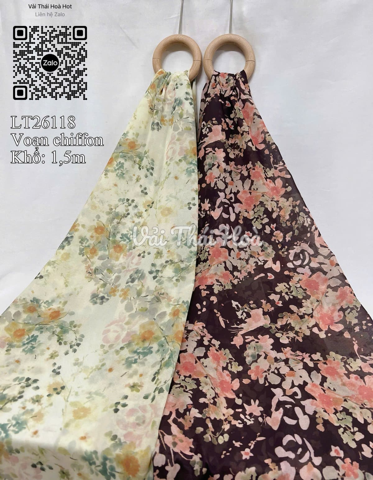 Vải von chiffon LT26118