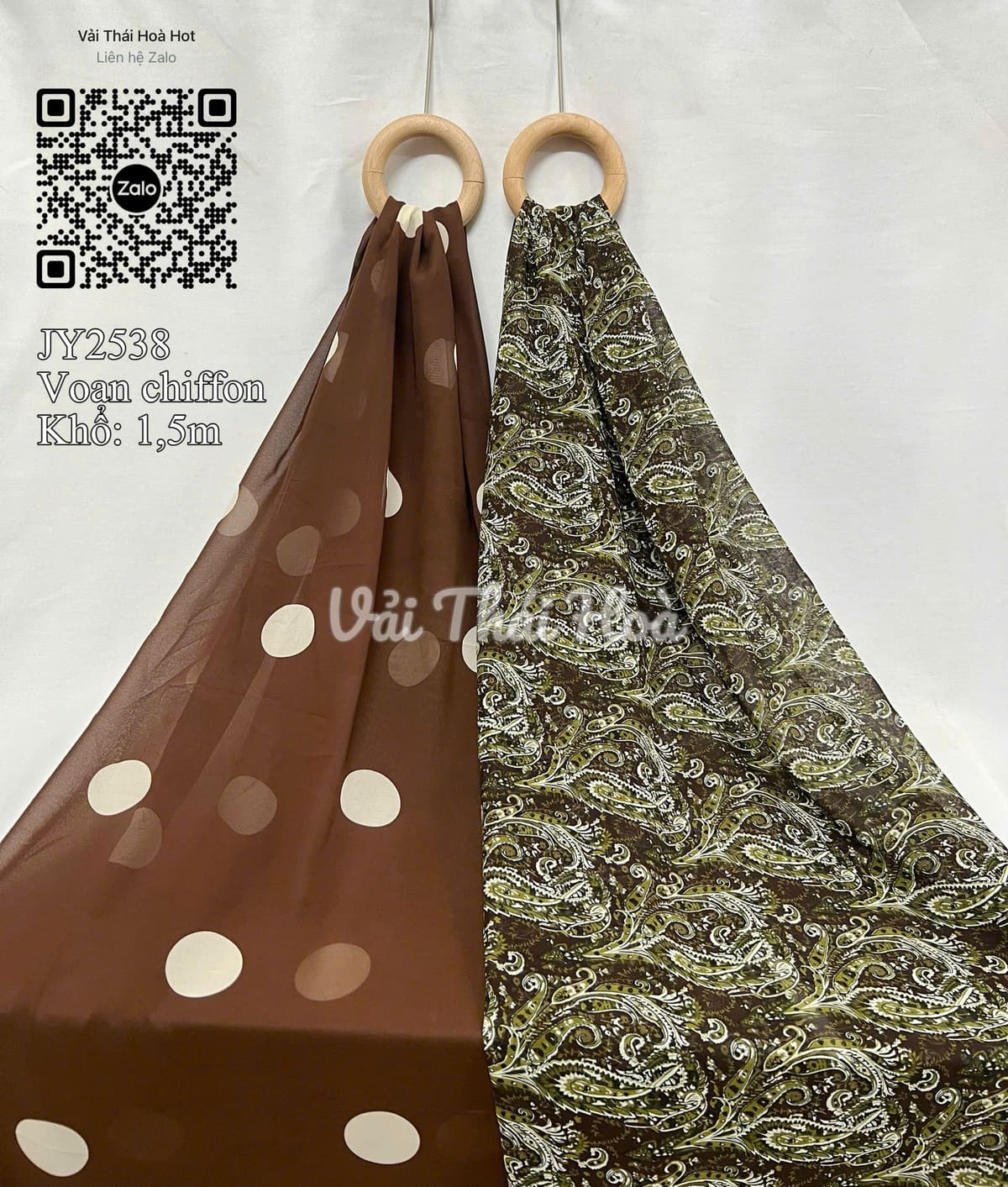 Vải von chiffon JY2538