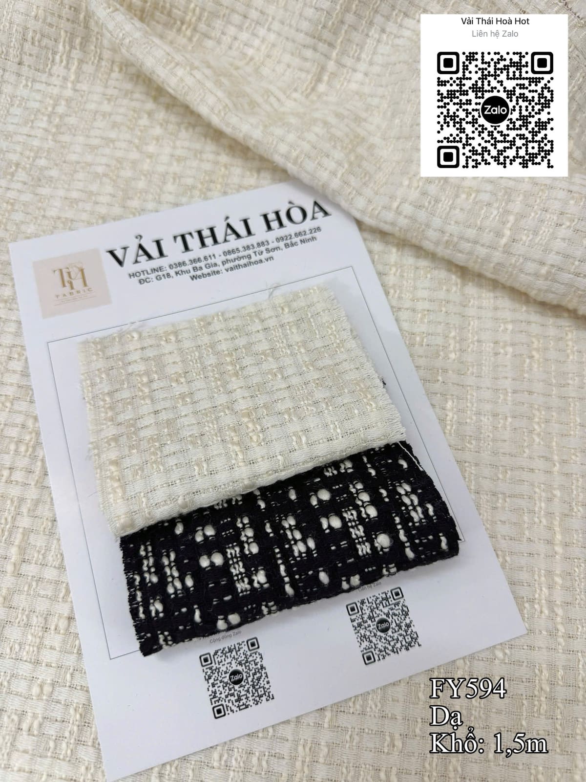 Dạ tweed FY594 1