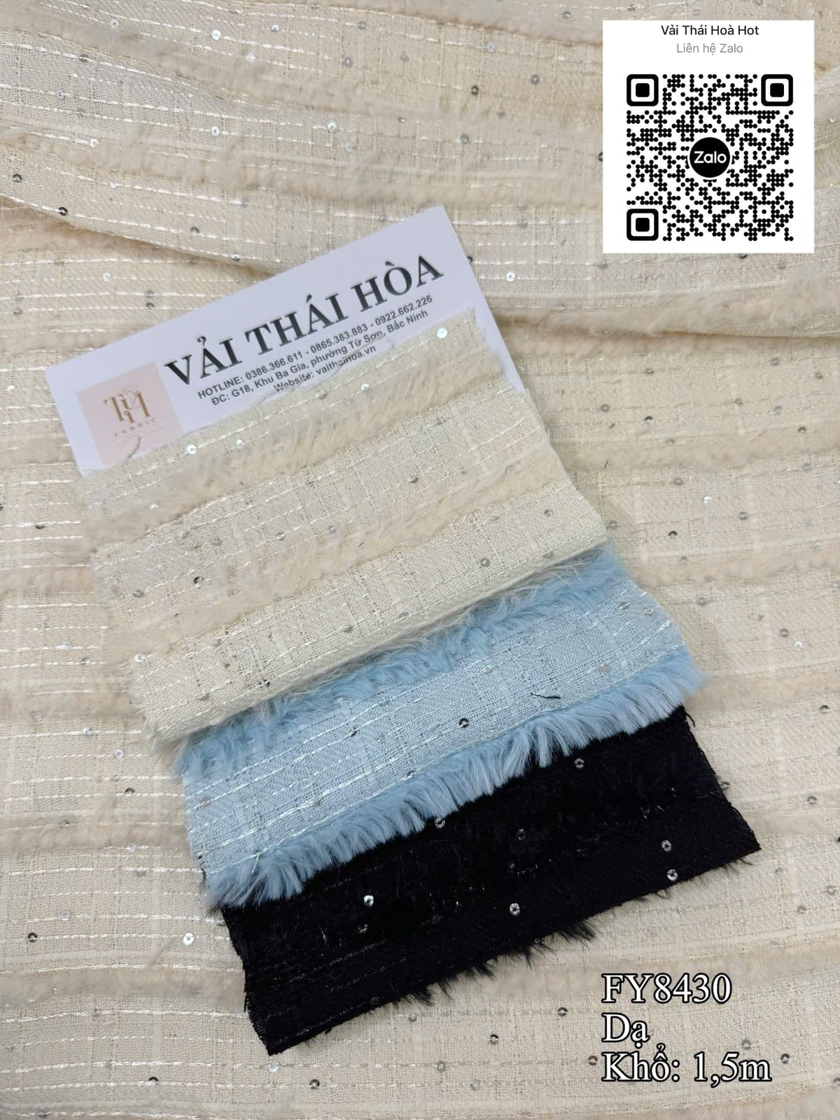 Dạ tweed FY8430 1