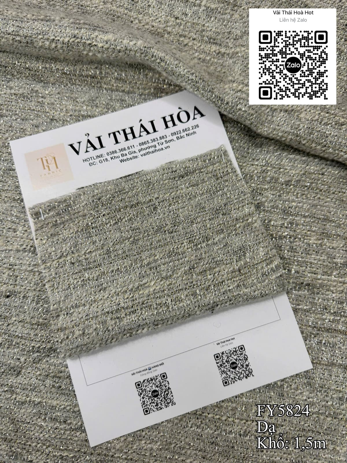 Dạ tweed FY5824 1