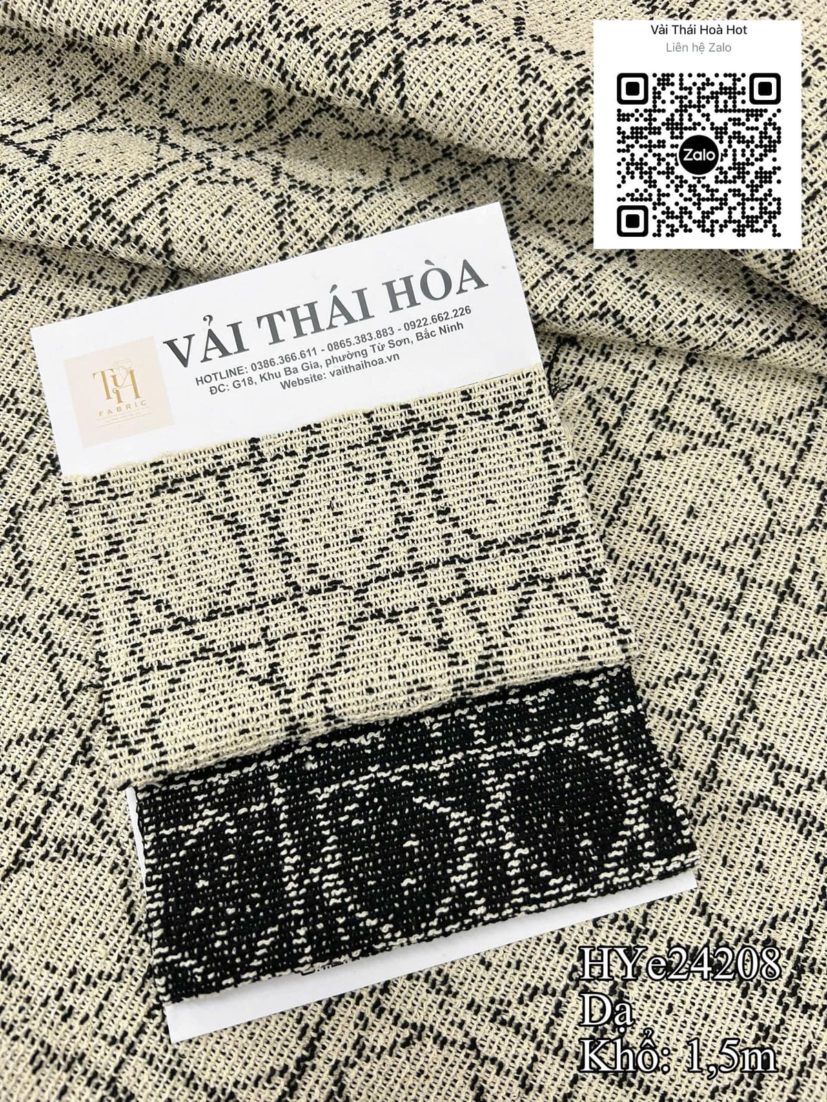 Dạ tweed HYe24208 1