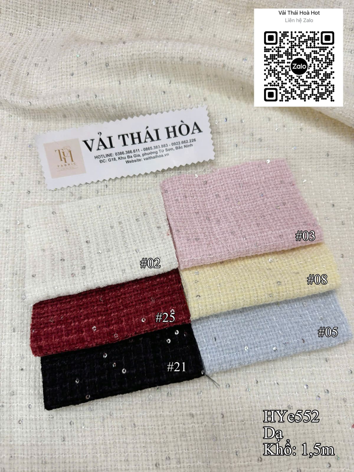 Dạ tweed HYe552 1